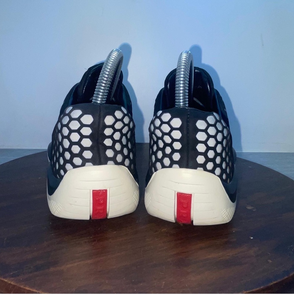 Prada Slip-on Trainer Sneakers Shoes 3E 6267 White Black Polka Dot Size 36.5 - Picture 5 of 10